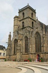 Fototapeta na wymiar Saint-Armel church in Ploërmel (Brittany - France)