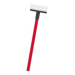 Mop brush icon. Flat illustration of mop brush vector icon for web design