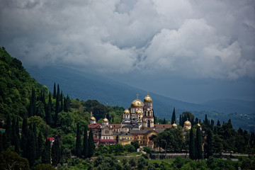 Fototapeta na wymiar Novoafensky monastery