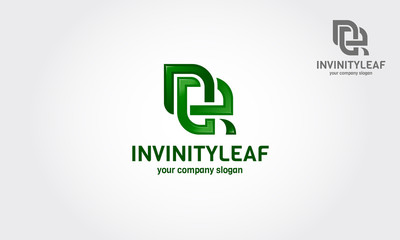InfinityLeaf Vector logo template. An excellent logo template in high quality and easy to use with editable font and colors. Simple, unique and professional logo illustration.