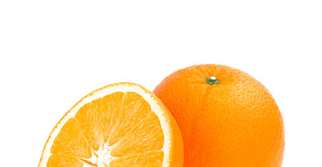 Orange. Isolated on White Background.