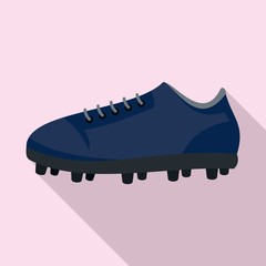 American football shoes icon. Flat illustration of american football shoes vector icon for web design