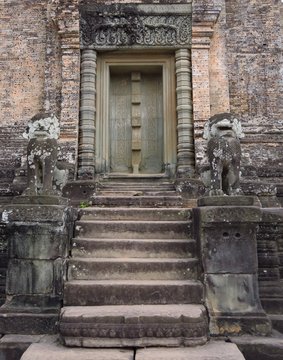 Porte de temple Angkor 