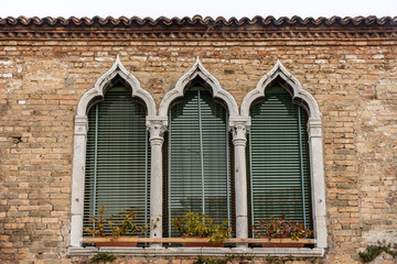 Obraz premium Italy, Venice, Murano, architectural elements and details in the historic center.