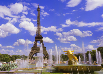 Fototapeta na wymiar Eiffel Tower , Paris, France