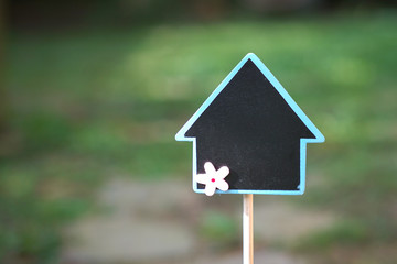 Real estate concept: searching to buy or putting property for sale