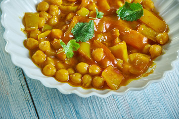 Spicy Lentil , Chickpea Stew
