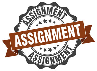 assignment stamp. sign. seal