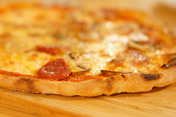 Knusprig gebackenen Pizza