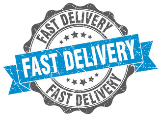Fototapeta premium fast delivery stamp. sign. seal