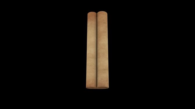  Unfolding Paper Map (Alpha Channel)