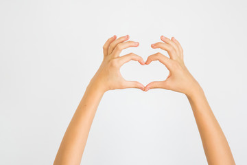 Obraz premium hands forming heart