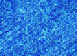 many blue glass glowing tile backgrounds
