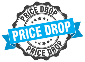 price drop stamp. sign. seal