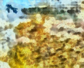 Grunge texture. Abstract background. Oil paint. Dry brush strokes. Simple pattern. Design template. Creative wallpaper. Scratches elements.