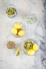 Spring easter table setting