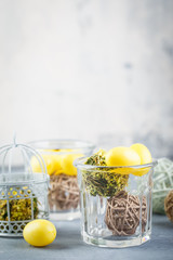 Spring easter table setting