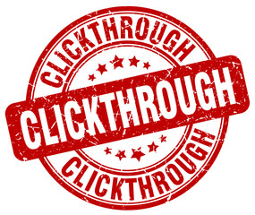 clickthrough red grunge stamp
