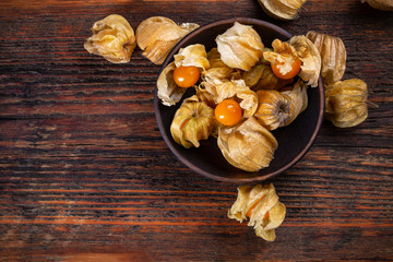 Cape gooseberries with calyx