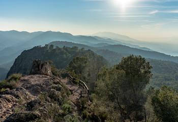 chain of mountains with different tones because of disharmony