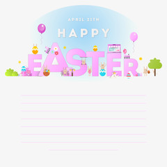 Happy Easter Greeting Card