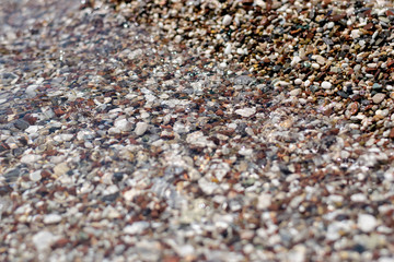 Background made of multicolored pebbles