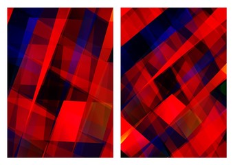Geometric abstract background. Consists of multi-colored rectangles.