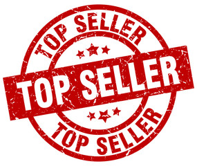 top seller round red grunge stamp