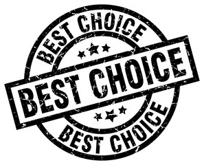 best choice round grunge black stamp