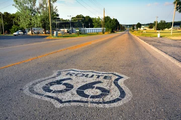 Poster Amerikaanse Route 66 snelweg. © StockPhotoAstur