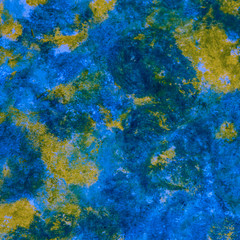 Pastel pen (oil pen) blue and yellow abstract drawing , background