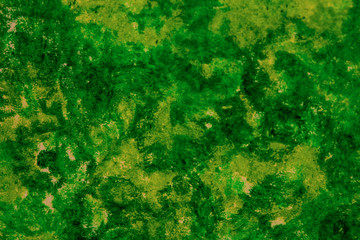 Pastel pen (oil pen) green abstract drawing , background