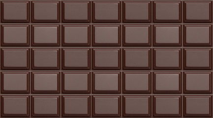 dark organic natural chocolate bar close-up top view