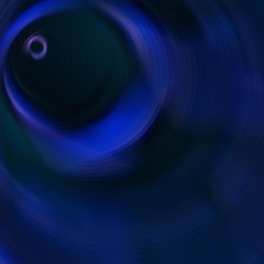 glowing dramatic deep blue ring. sky.