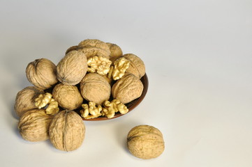walnuts on a plate