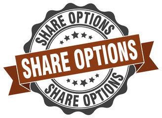 share options stamp. sign. seal