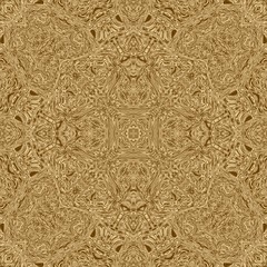 Gold symmetry pattern and geometric golden design,  tile.