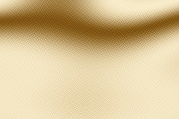 Golden background and gold print on shiny foil, yellow.