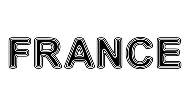 France. Looping footage has 4K resolution. Illustration.