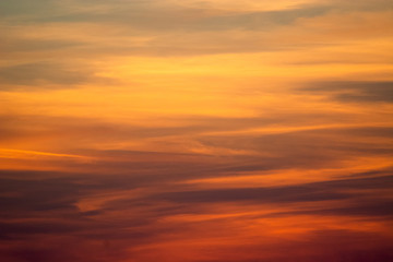 sky and clouds during dramatic sunset