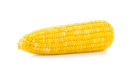corn on white background. full depth of field