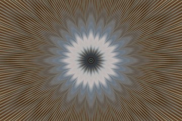 brown flower pattern floral kaleidoscope. abstract graphics.