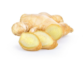 ginger isolated on white background. depth of field