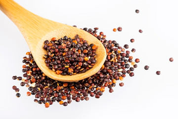 Seeds of black quinoa - Chenopodium quinoa