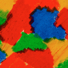 Pastel pen (oil pen) bright abstract drawing , background