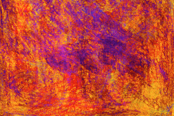 Pastel pen (oil pen) bright abstract drawing , background