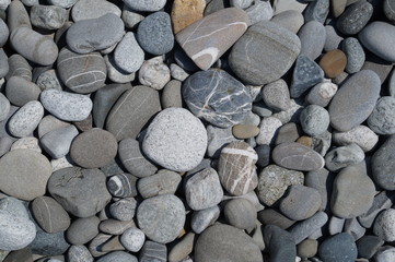 The sea stone and the beach in Sochi.