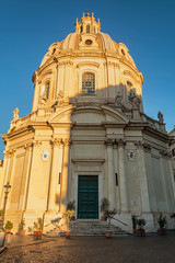 Fototapeta na wymiar Saint Mary of Loreto church in Rome