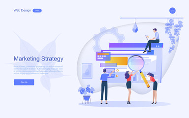Modern flat design concept of marketing for banner and website templates Inbound marketing, customer attraction, , analysis including marketing promotion, vector illustration.