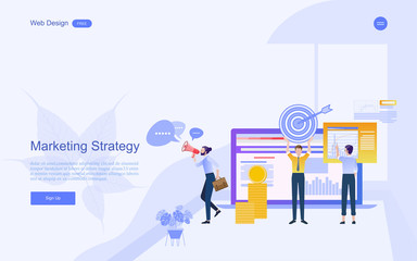 Modern flat design concept of marketing for banner and website templates Inbound marketing, customer attraction, , analysis including marketing promotion, vector illustration.